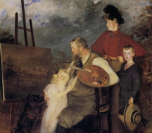 Le Peintre Thaulow et ses enfants, 1895, Jacques-Émile Blanche