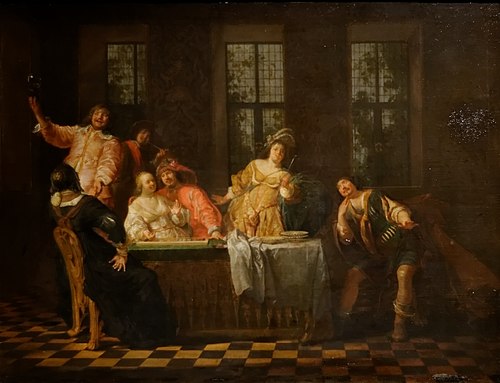 Scène galante, 1628, Nicolaus Knüpfer