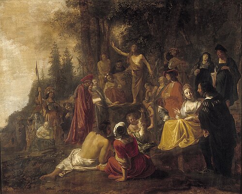 Preaching of John the Baptist, 1635, Nicolaus Knüpfer