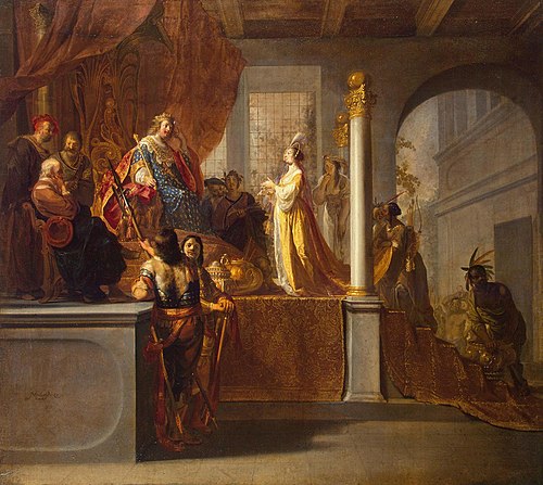 Queen of Sheba before Solomon, 1640, Nicolaus Knüpfer