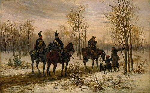 Enquiring the Way, 1879, Jan Chełmiński