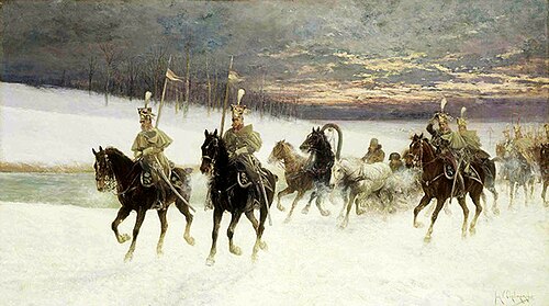 La retraite de Moscou., , Jan Chełmiński