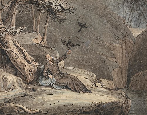 The Ravens Feeding Elijah, , John Martin