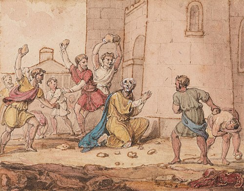 The Stoning of Saint Stephen, , John Martin