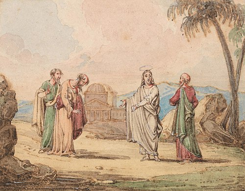 Christ with Three Figures, , John Martin