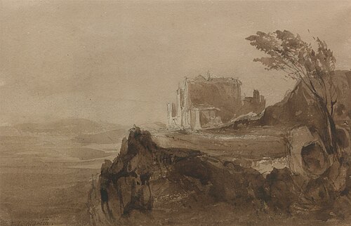 Building on a Hill, , John Martin
