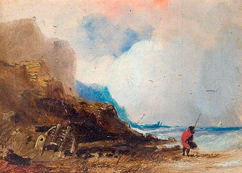 Shore Scene, Evening, , John Martin