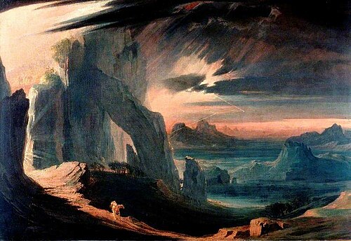 The Expulsion of Adam and Eve from Paradise, 1825, John Martin