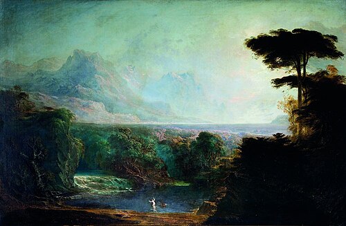Alphée et Aréthuse, 1832, John Martin