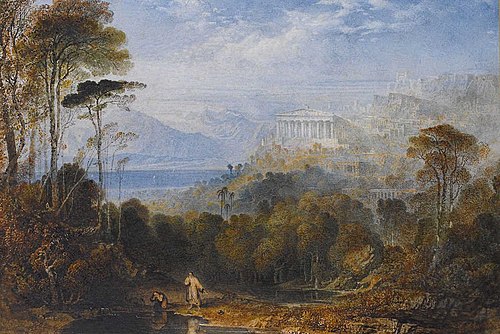 Diogène jetant sa coupe, 1833, John Martin