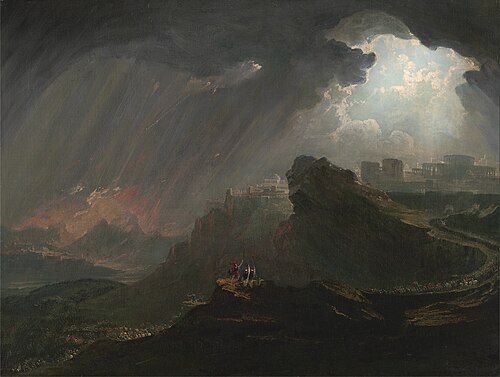 Josué commandant au soleil de s'arrêter, 1840, John Martin