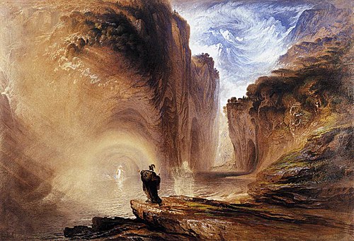 Manfred et la Sorcière des Alpes, 1837, John Martin