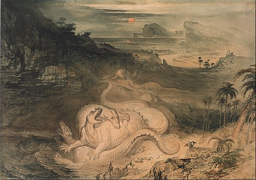 Le Pays de l'iguanodon, 1837, John Martin