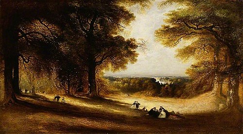 Landscape: View in Richmond Park, 1850, John Martin
