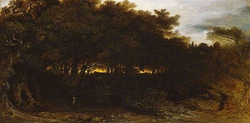 Twilight in the woodlands, 1850, John Martin
