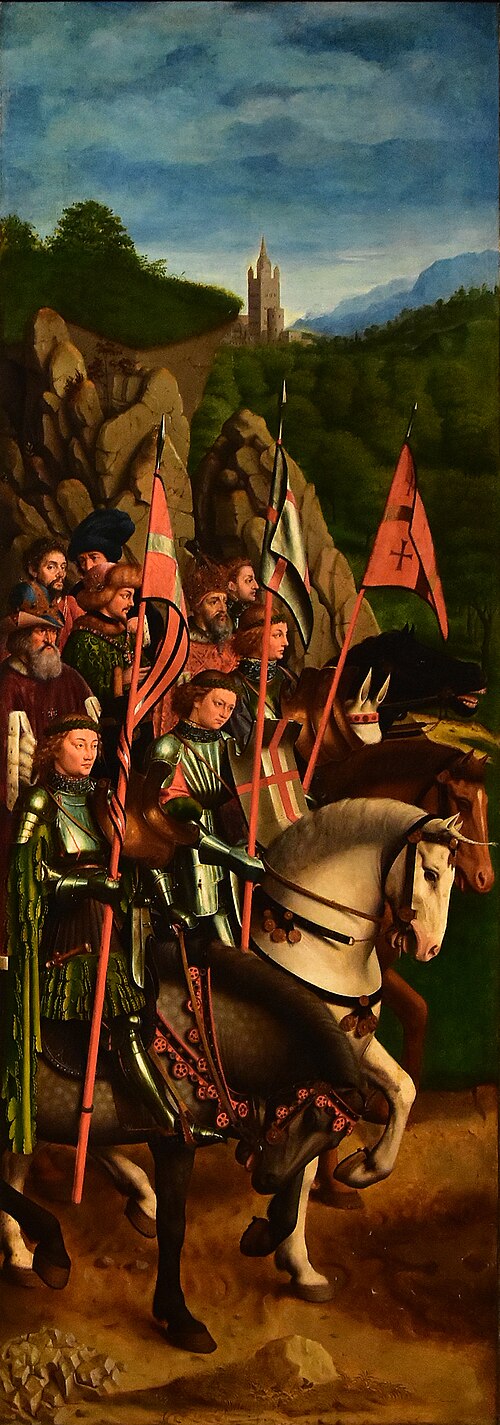 Knights (after The Ghent Altarpiece), 1557, Michiel Coxcie