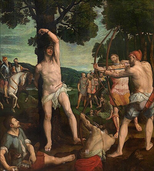 Martyrdom of Saint Sebastian, 1575, Michiel Coxcie