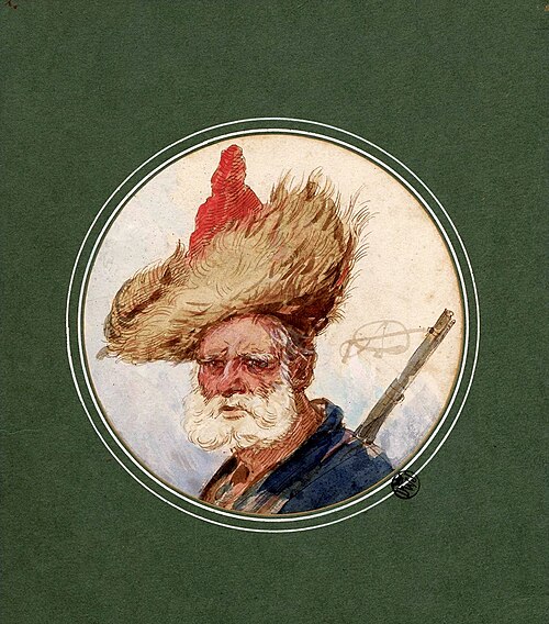 La Tête d'un Cosaque., 1800, Aleksander Orłowski