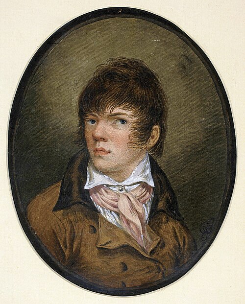 Autoportrait à un jeune âge., 1800, Aleksander Orłowski
