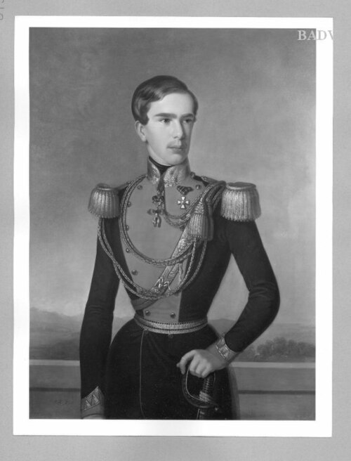 Bildnis Kaiser Franz Joseph I. mit 23 Jahren, 1853, Josef Kriehuber