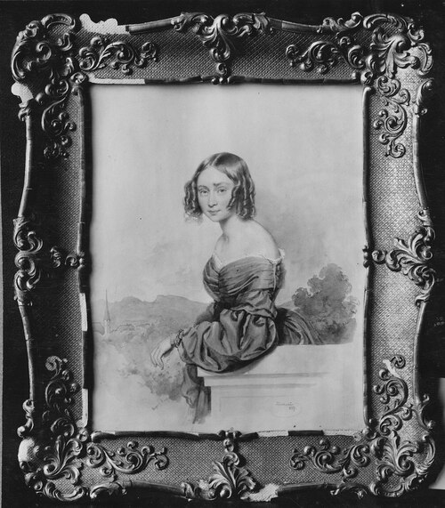 Natalie Alexandra von Buxhoeweden (1814-1867), countess, maid of honour of Alexandra Fjodorovna of R, 1839, Josef Kriehuber
