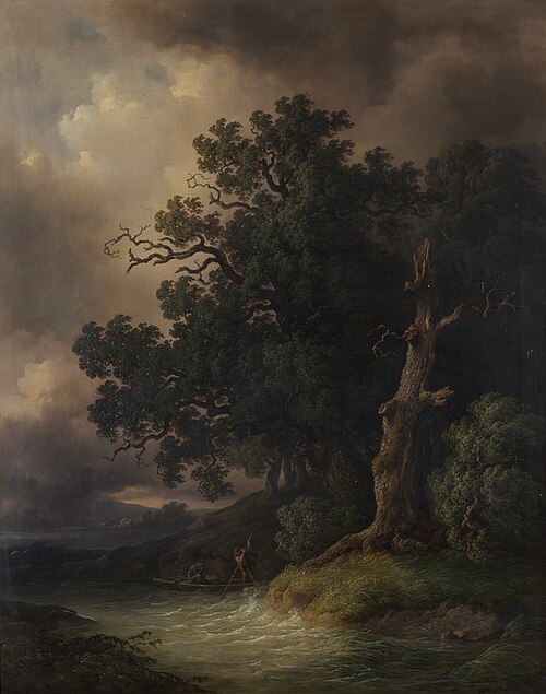 Gewitterlandschaft, 1856, Josef Kriehuber