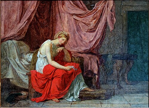 Jeune femme assise, 1800, Jean-Germain Drouais