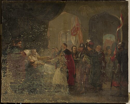 Death of the leader, 1862, Władysław Majeranowski
