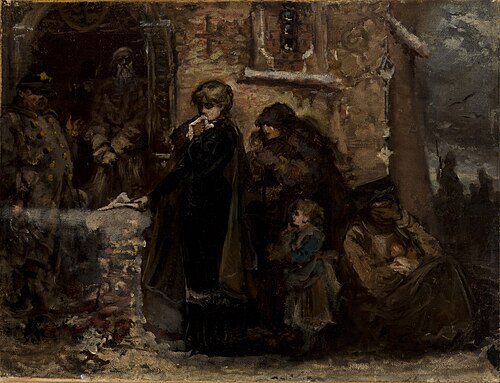 In Front of a Church, , Władysław Rossowski