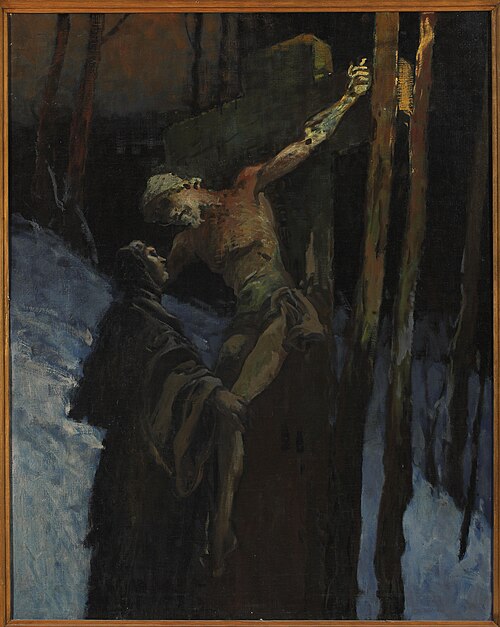 Christ on the cross, 1916, Władysław Wankie