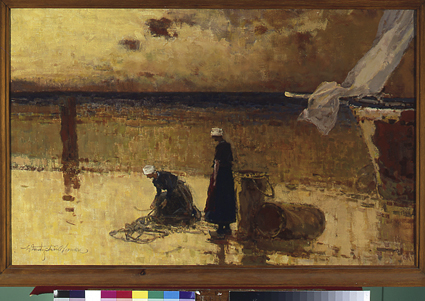 Pêcheuses sur la rive., 1901, Władysław Wankie