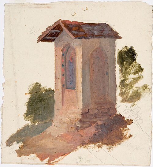 Italienskt kapell, skiss, , Robert Wilhelm Ekman