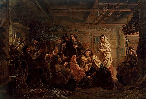 Scen ur Älgskyttarne, 1856, Robert Wilhelm Ekman