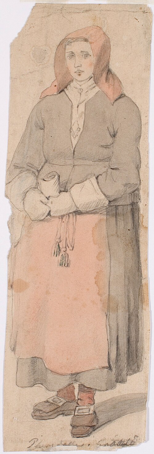 Seisova taalalaisnainen, , Robert Wilhelm Ekman
