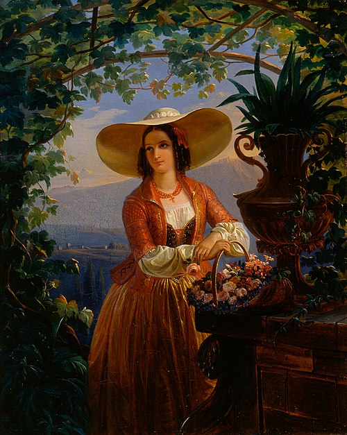 Italian Flower-Girl, 1845, Robert Wilhelm Ekman