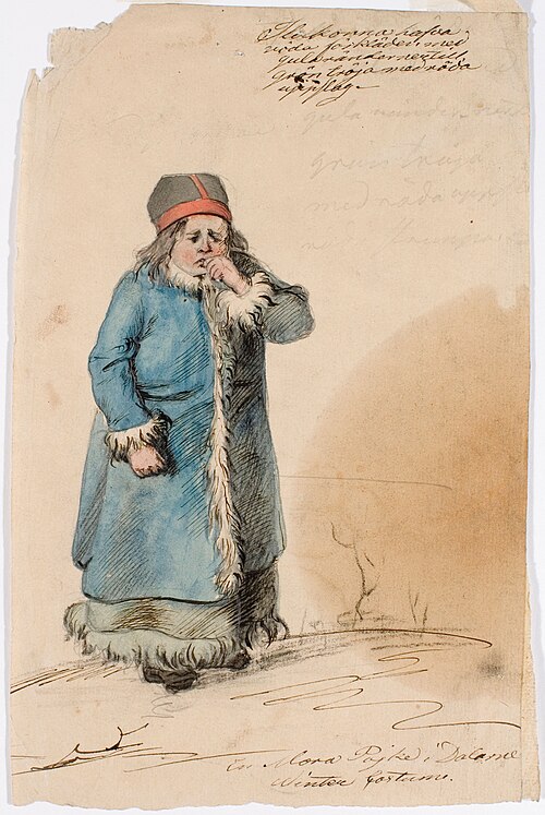 Mooralaispoika talvivaatteissa, , Robert Wilhelm Ekman