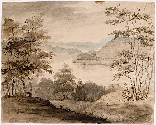 Landscape with Winding River, , Robert Wilhelm Ekman