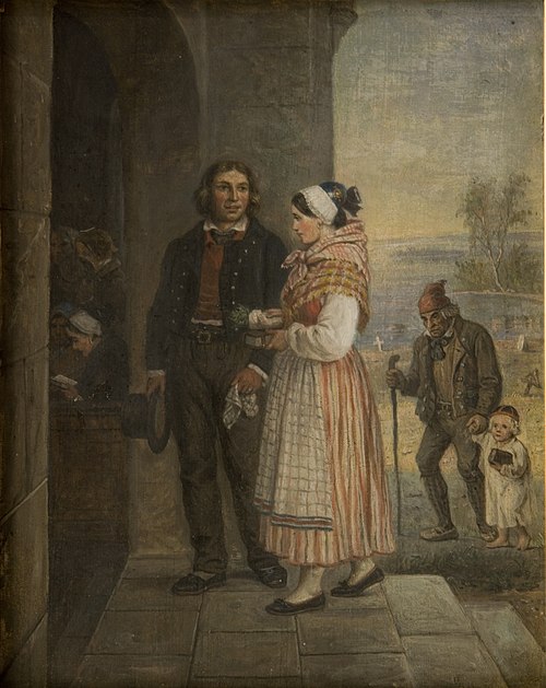 Churchgoers, 1867, Robert Wilhelm Ekman