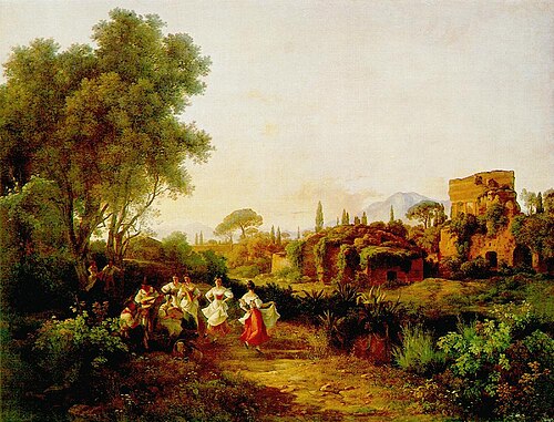 Wine Harvest (Tarantella), 1835, Károly Markó