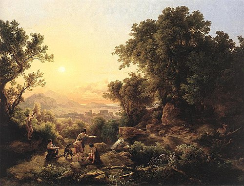 Diana at the Hunt (Hunting Nymphs), 1833, Károly Markó