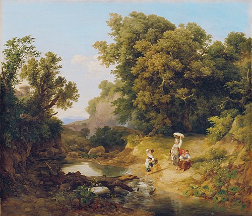 Ideale Landschaft (Italienische Landschaft), 1837, Károly Markó