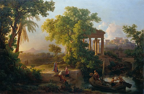 Landscape with the Vocation of St Peter, 1848, Károly Markó