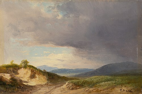 Hilly Landscape with Cloudy Skies, 1835, Károly Markó