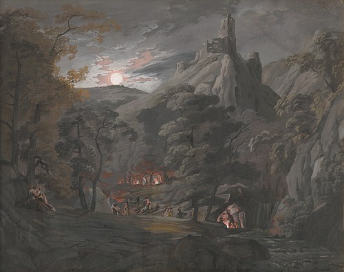 Military Camp in the Forest, 1835, Károly Markó
