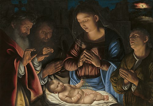 The Adoration of the Shepherds, 1530, Giovanni Girolamo Savoldo