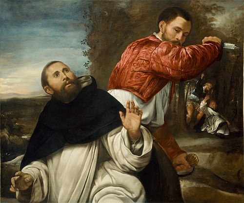 The Death of St. Peter Martyr, 1532, Giovanni Girolamo Savoldo