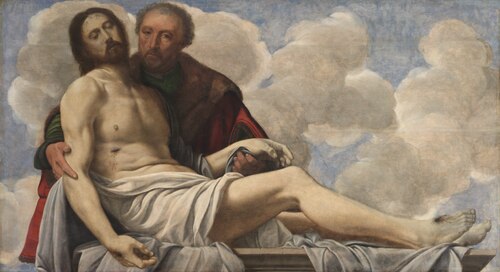Christ with Joseph of Arimathea, 1525, Giovanni Girolamo Savoldo