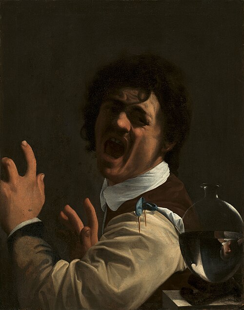A seated man recoiling, , Carlo Saraceni
