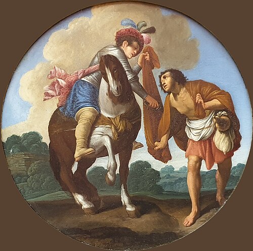 Saint Martin and the beggar, 1610, Carlo Saraceni