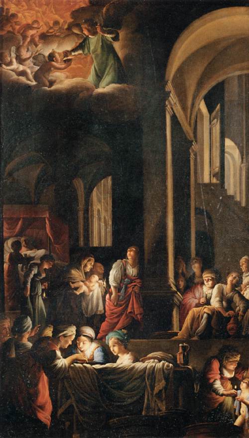 La Naissance de la Vierge, 1616, Carlo Saraceni